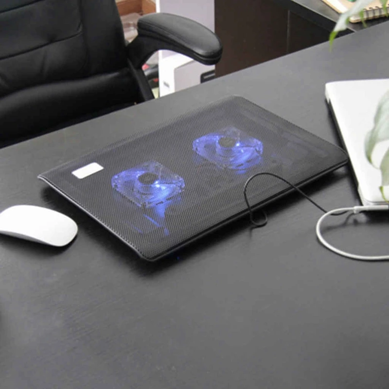 Nuoxi 4 Led Высокоскоростные Вентиляторы охлаждающая подставка для ноутбука портативная настольная вентилируемая Регулируемая охлаждающая подставка для 15,6 I