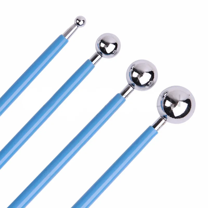 Мягкая глина FILBAEK пластиковый инструмент вмятины Круглый стальной шар для помощи