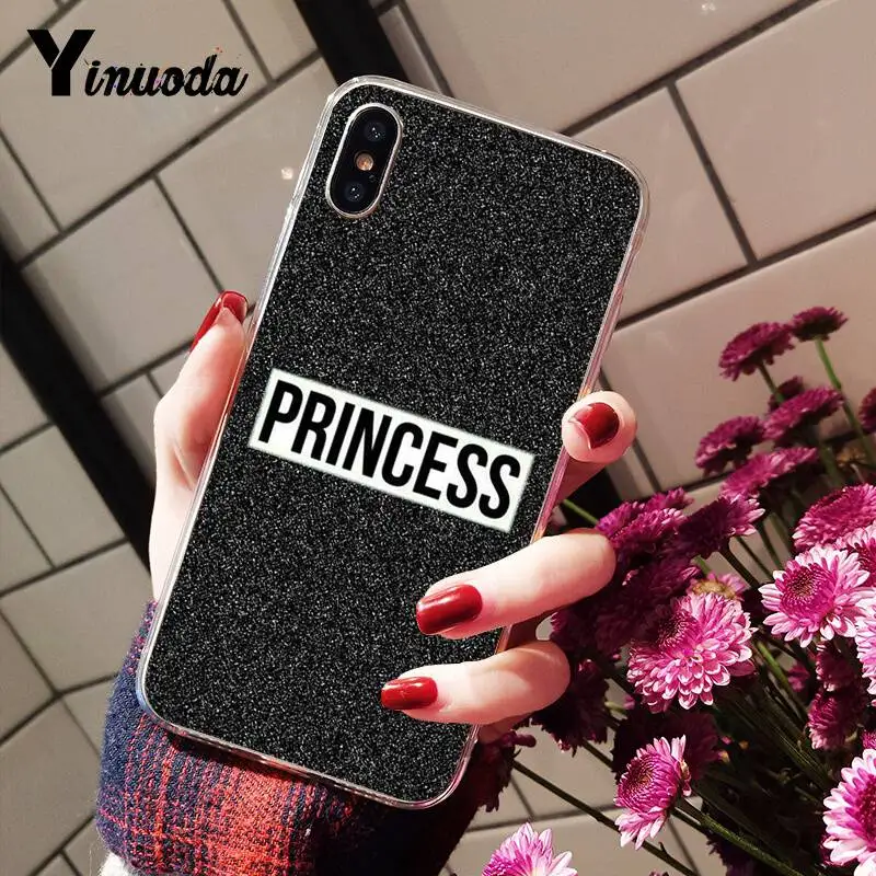 Yinuoda Принцесса Корона пончики ТПУ мягкий чехол для телефона iPhone X XS MAX 6 6s 7 7plus 8 8Plus 5