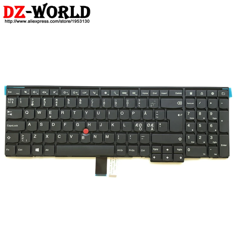 Новая/оригинальная Датская Скандинавская клавиатура для Thinkpad L540 L560 T540P W540 T550 W550S