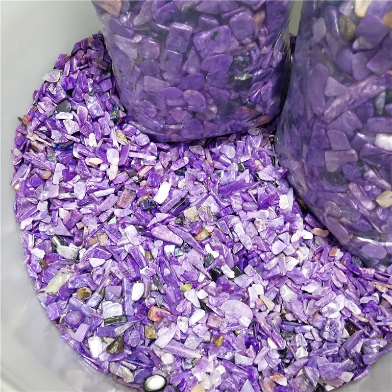 Натуральный хрустальный станок Charoite лечебный камень украшение кварц для