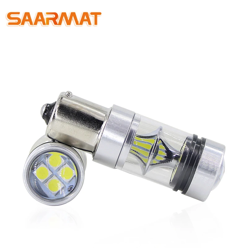 SAARMAT 2 шт. 100 Вт 1156 ba15s P21W 7506 bau15s PY21W T20 7440 7443 задний указатель поворота автомобиля