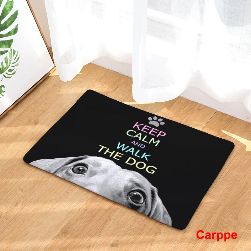 Придверные коврики креативные персональные с принтом собаки напольные кухонные