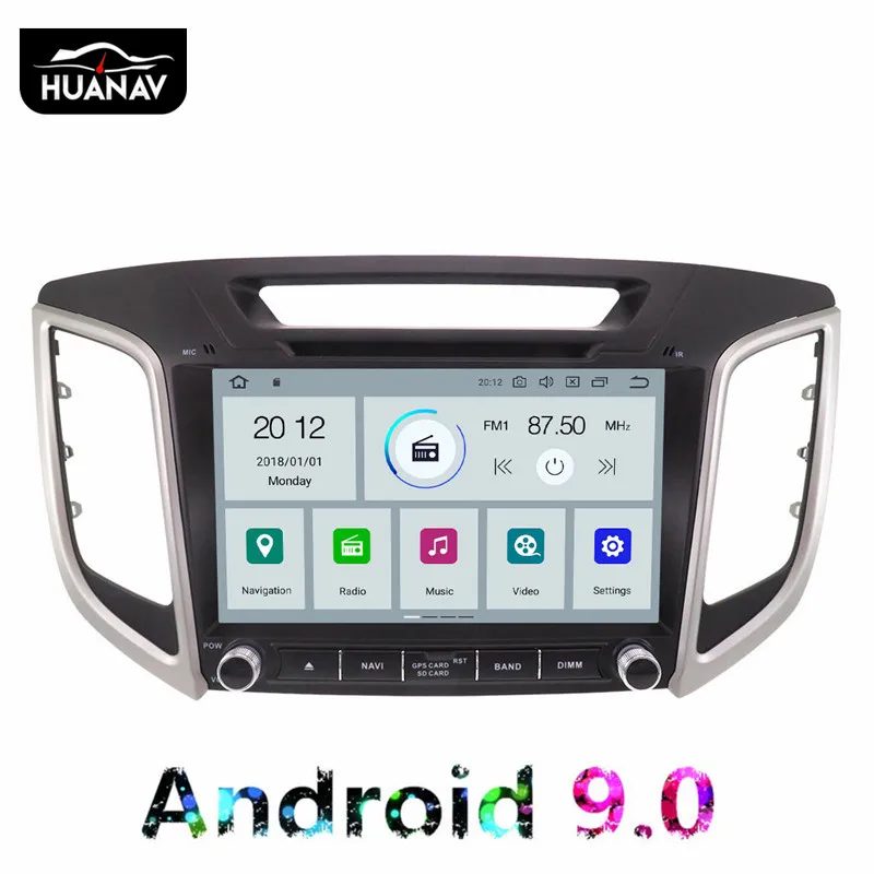 Android 9 0 автомобильный dvd плеер gps навигация для HYUNDAI IX25 2014 2018 CRETA Радио авто Satnav