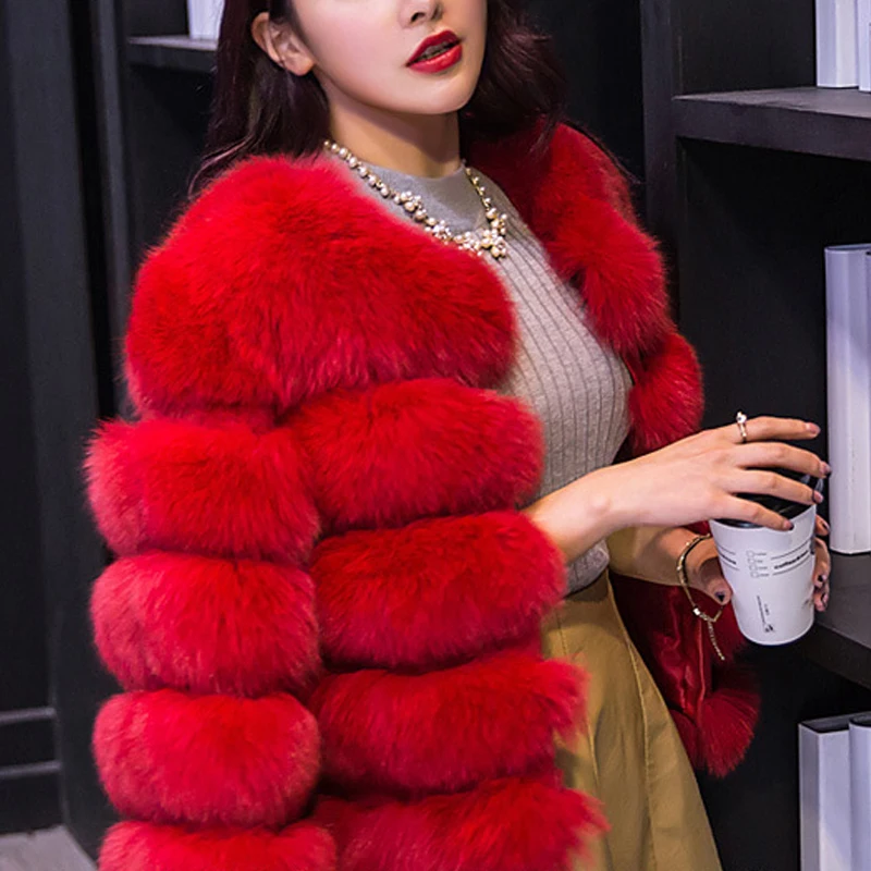 Женская Шуба из искусственного меха Chaquetas Mujer S-3XL норковые шубы для женщин новинка