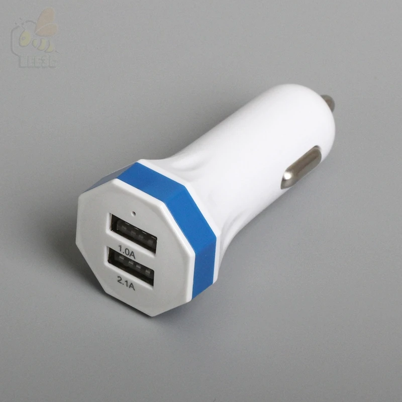 Eight Diagrams style Gossip octagon cheap 2usb 2 usb 5V 2.1A + 1A car charge adapter factory wholesale for callphone 100 pcs/lot |