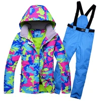 2019 riviyele new woman snow jackets ladies ski suit sets female snowboarding clothing outdoor sports costumes ski pant
