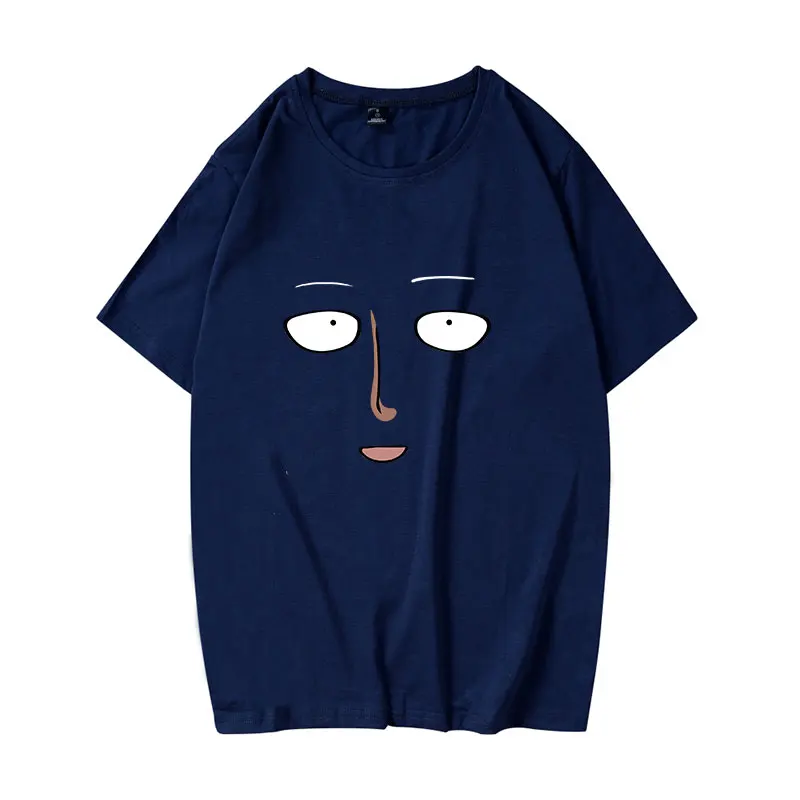 One Punch Man T Shirts Anime Cosplay Boy Student Face T-Shirt 3D Digital Printing Pure Cotton Tee | Мужская одежда