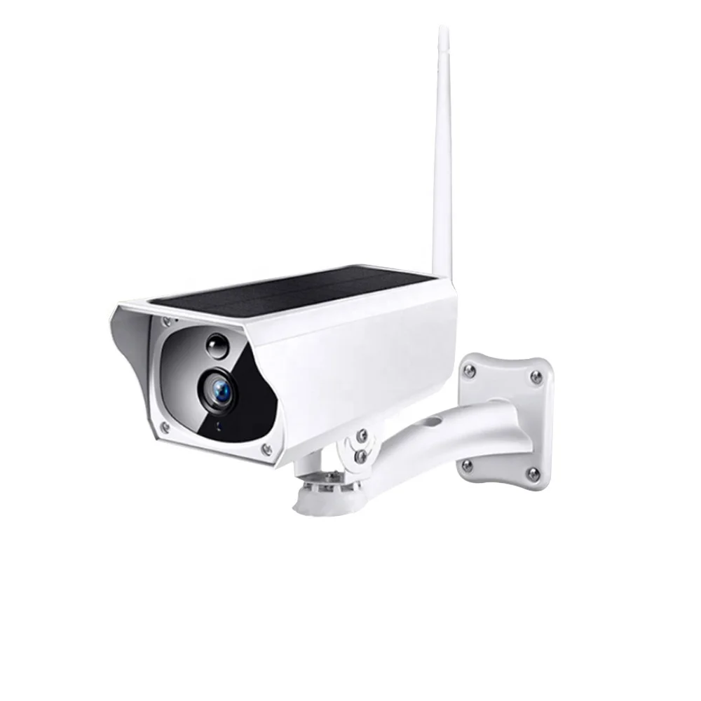 1080P ip-камера на солнечной батарейке 2MP беспроводная Wi-Fi камера видеонаблюдения Водонепроницаемая IP67 наружная камера ИК ночного видения камера с питанием от солнечной батареи - Название цвета: White