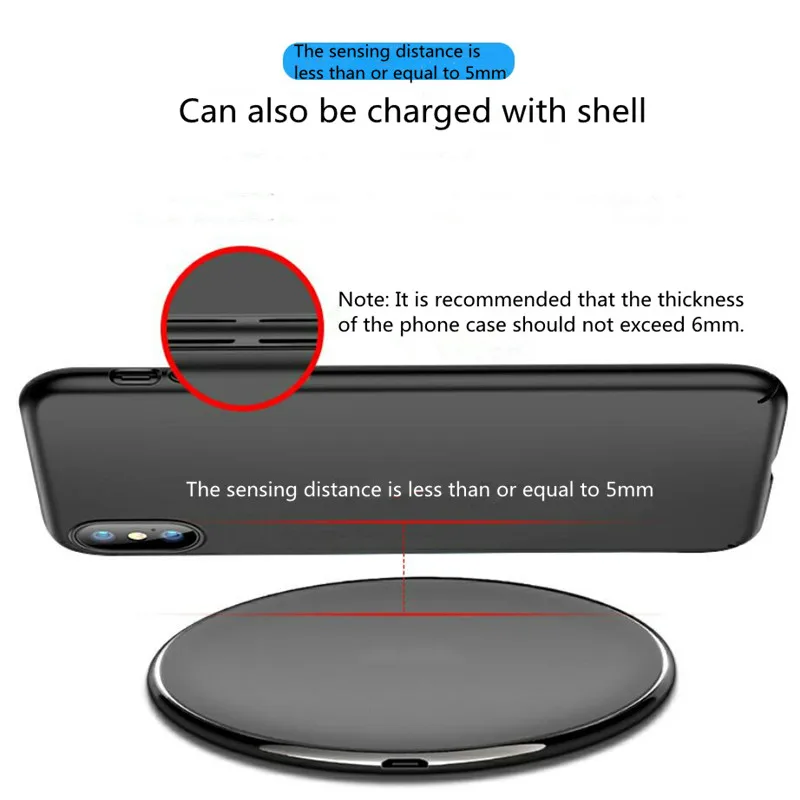 Qi Беспроводное зарядное устройство для Samsung S10 Galaxy S9Plus Xiaomi mi 9 Suntaiho модная зарядная