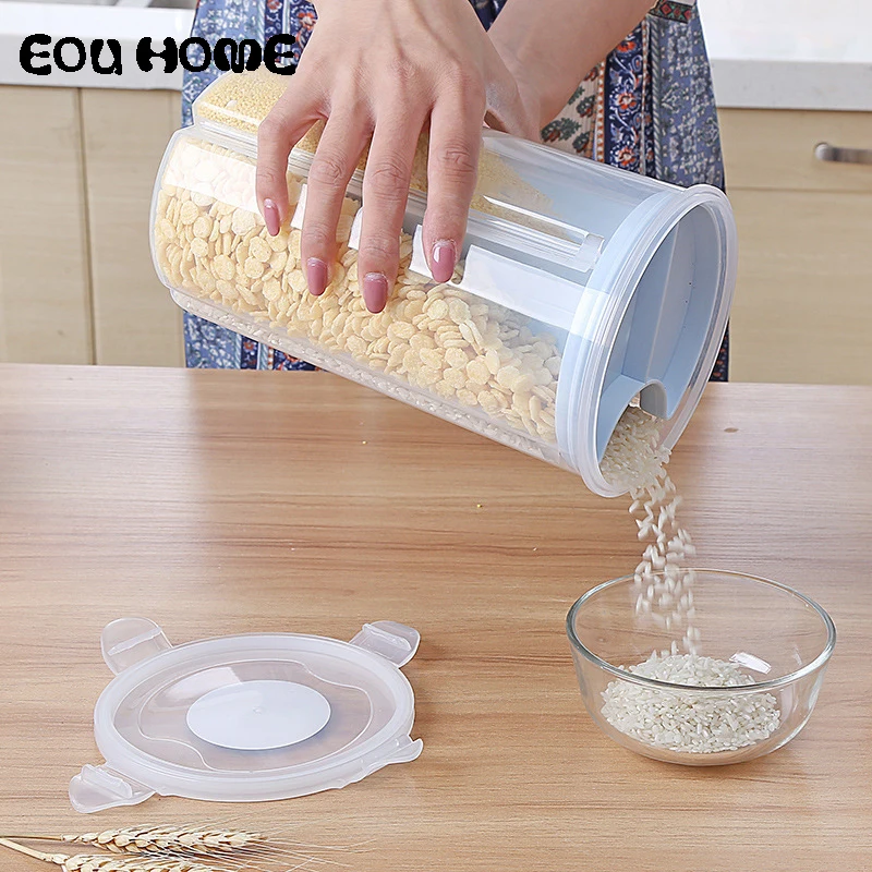 Герметичные кухонные бутылки для хранения зерен банки коробки резервуары