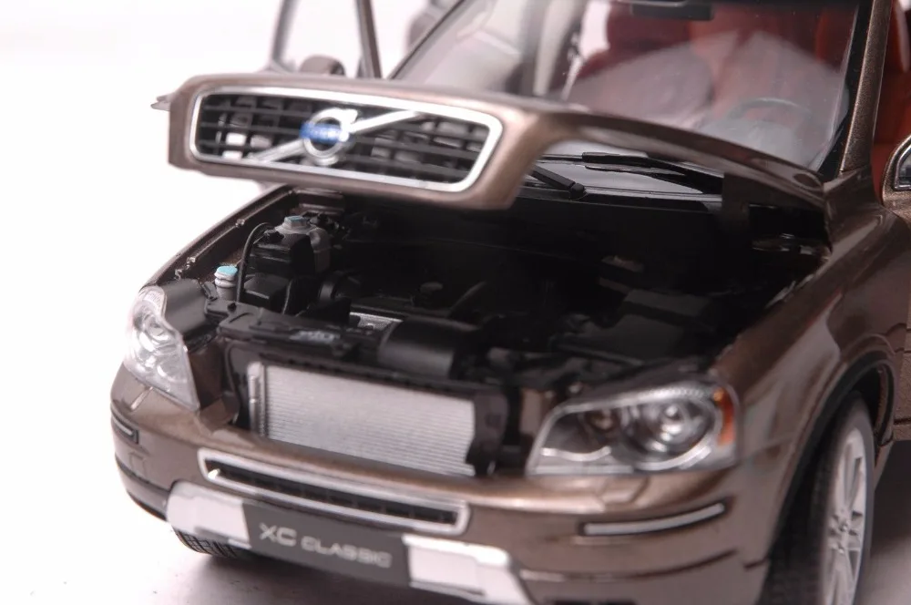 1:18 литья под давлением модель для Volvo XC90 XC классический коричневый внедорожник сплав игрушка автомобиль миниатюрная коллекция подарки XC 90