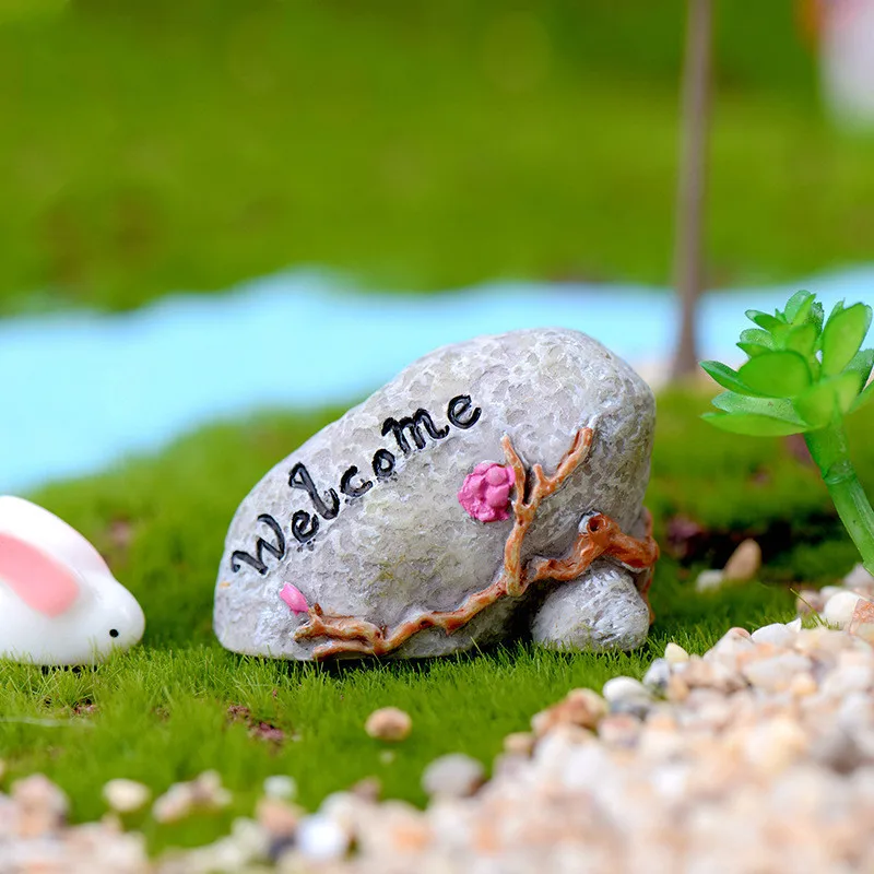 Различные Rockery поддельные каменные модели мультфильм аниме фигура микро Пейзаж