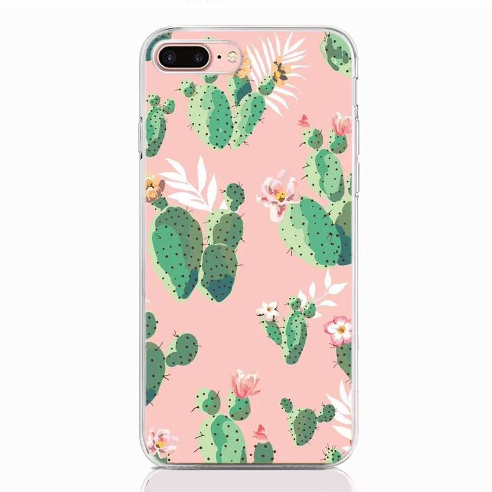 Милый чехол С КАКТУСОМ для iphone X XR XS MAX 4 4s 5 5S SE 6 6 S 7 8 9 Plus для iPod Touch 6 Футляр для телефона - Цвет: A14