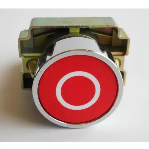 

(1 шт.) 1NC XB2-BA4322 символ мгновенного действия красный (круг) Flush Push-button