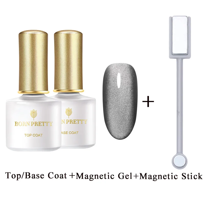 4PCS Set1 Магнитный Гель-лак для ногтей BORN PRETTY, 6 мл, 5D, долговечный, розовый, серый, синий, смешанные цвета, дизайн, отмачиваемый, УФ светодиодный гель для ногтей - Цвет: 4PCS Set1