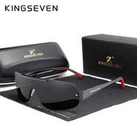 kingseven design new aluminum men brand sunglasses hd polarized mens sun glasses integrated lens eyewear goggle gafas de sol