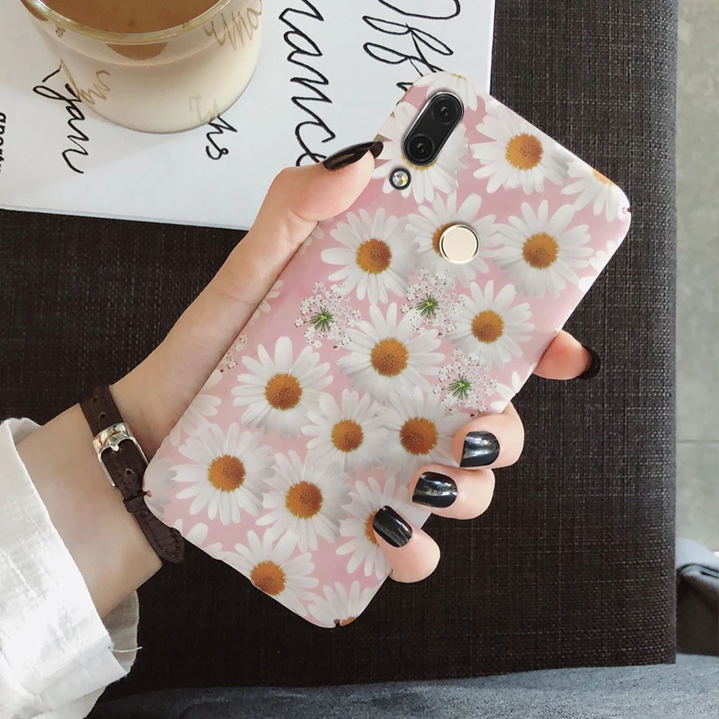 BaiHua YonLinTan чехол, чехол, для HuaWei P20 Pro P 20 lite P20lite P20Pro 15 узорная Роскошная ПК жесткая Милая мультяшная Цветочная задняя крышка - Цвет: BaiHua