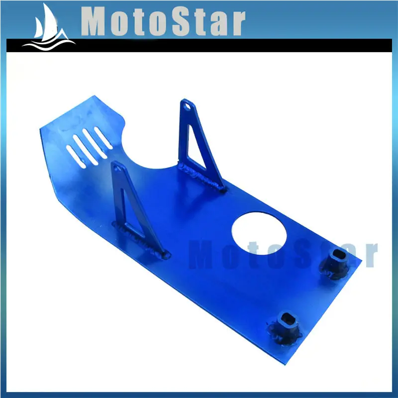 Синяя алюминиевая противоскользящая пластина двигателя для китайского 50cc 70cc 90cc