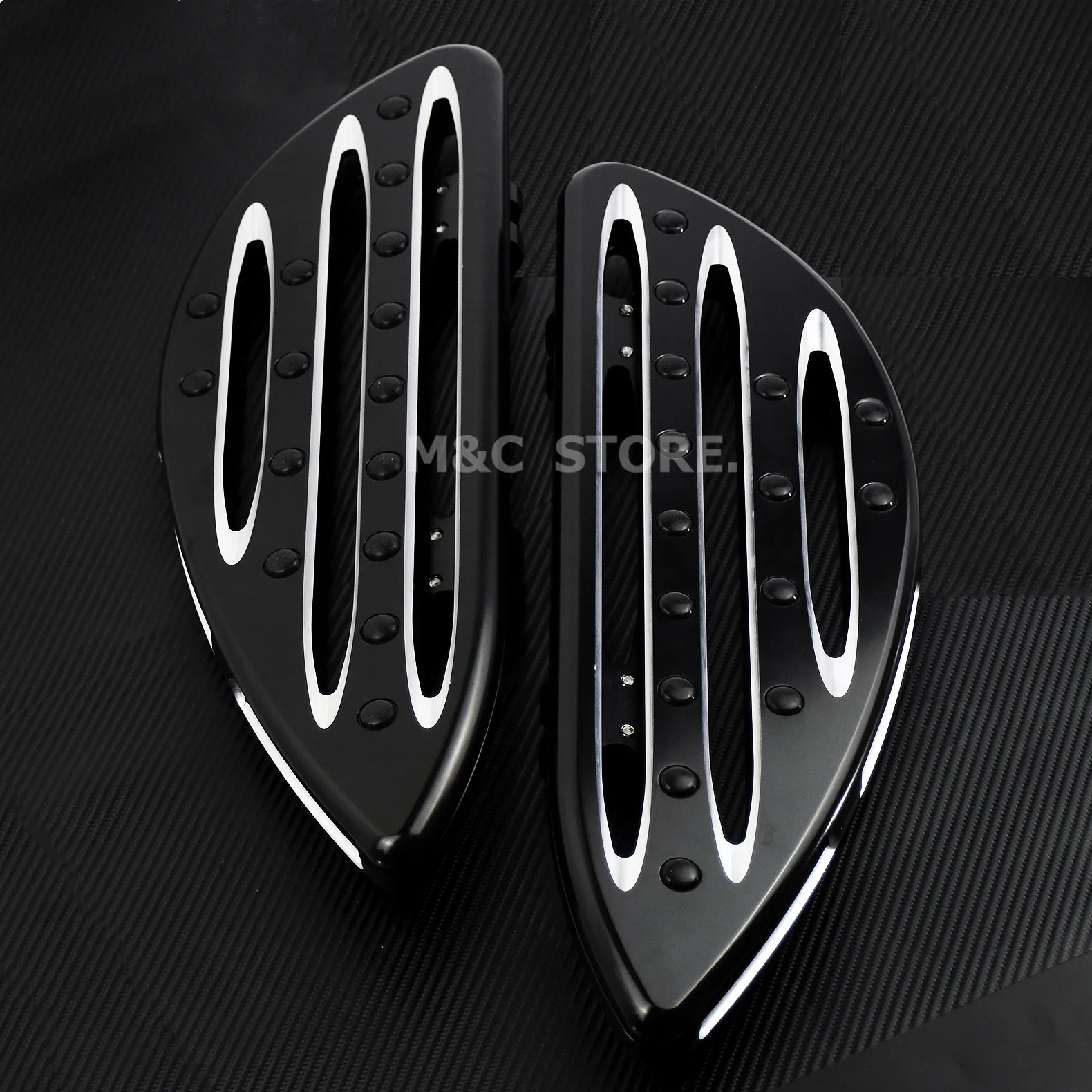 Черная флорборд натянутая Передняя педаль для Harley Touring Road King мягкая подошва Dyna Fat