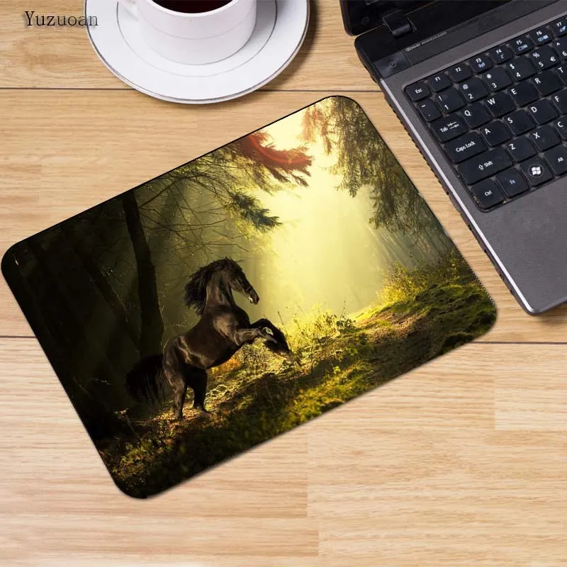 Yuzuoan высокое качество лошади геймерская игра коврики Notbook компьютерный пользовательский коврик для мыши без блокировки края игровые коврики для мыши геймер