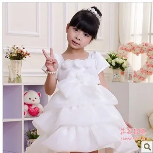 2018 летнее платье с коротким рукавом для девочек свадебное официальное принцессы