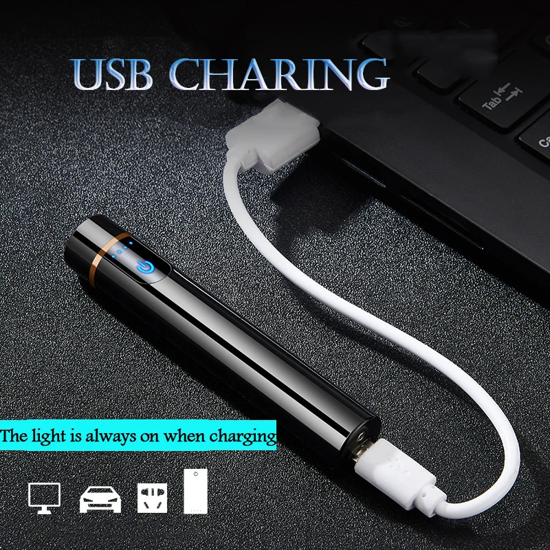 Креативная электрическая зажигалка с подключением к usb тонкий нагревательный