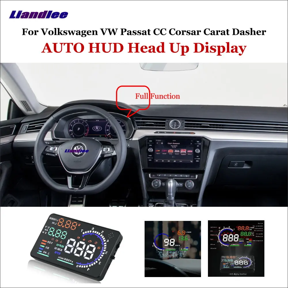 Автомобильный проектор на лобовое стекло Liandlee HUD для VW Passat CC Corsar KT Dasher 2015