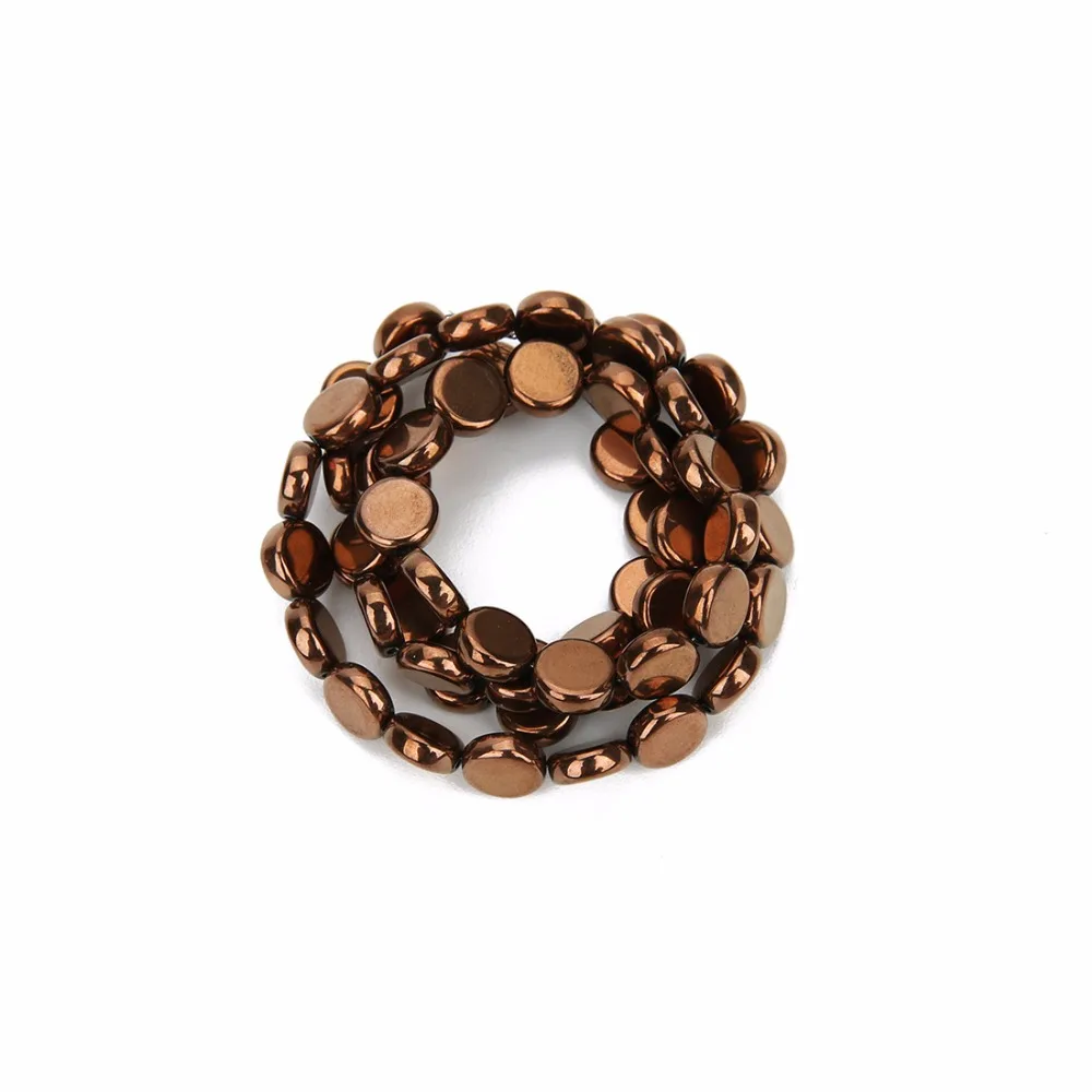 Natural Stone Hematite Loose Beads Sparkling 6/8mm Round shape Beads For DIY Jewelry Making Accessories Bracelet Necklace 15"