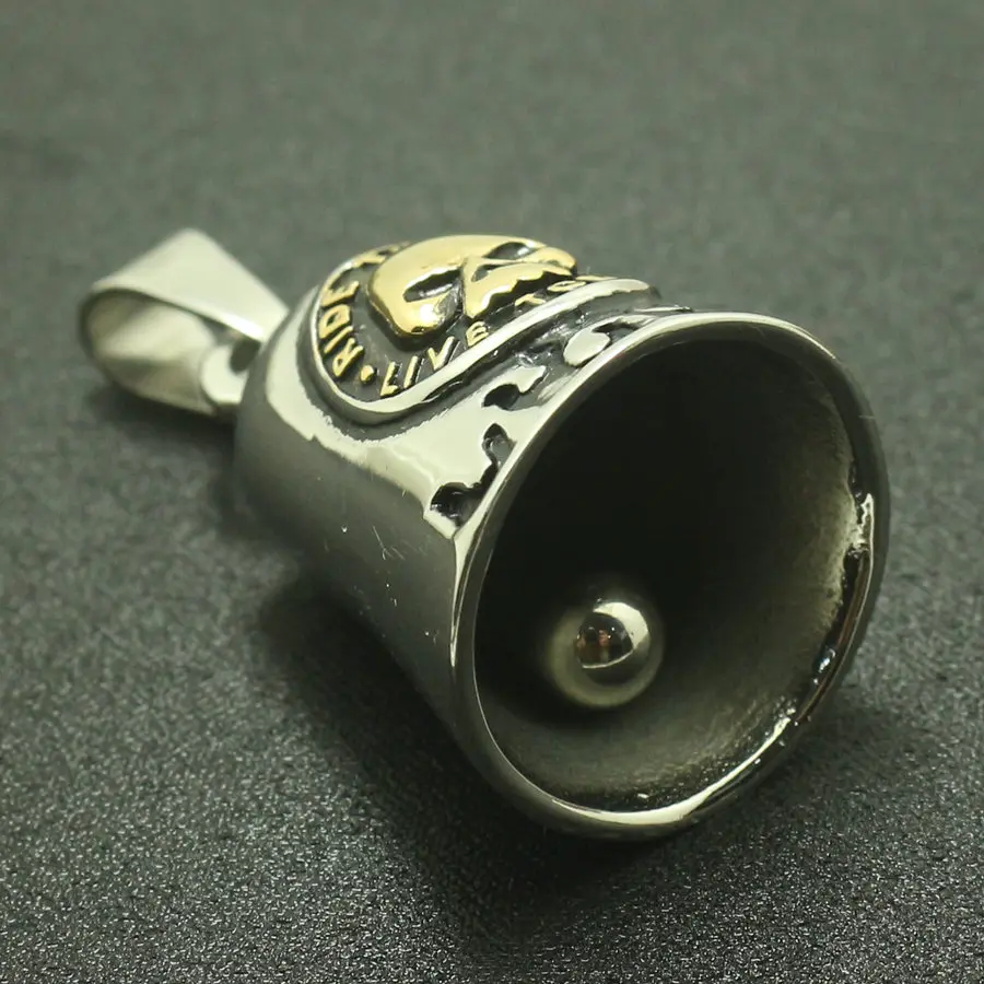 Крутой Байкерский колокольчик Jingle из нержавеющей стали 316L Призрачный гонщик