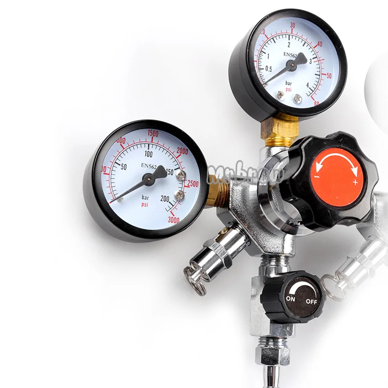 Новинка! CGA320 двойной регулятор CO2 для домашнего пивоварения 0 ~ 2000psi 60psi|regulator