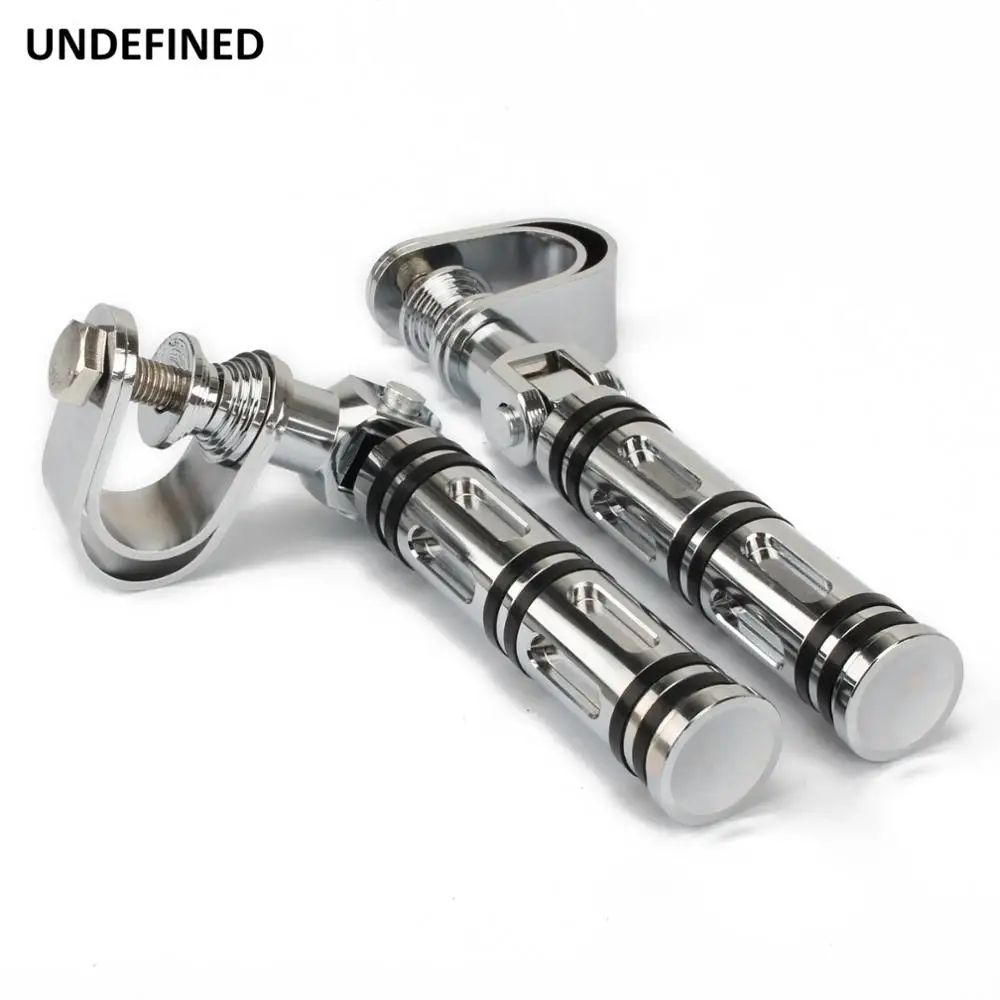 1 &quotХромированная мотоциклетная ножка барная стойка с ЧПУ для ног хомуты Harley Touring