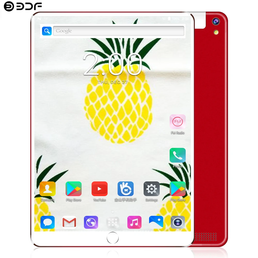 BDF 2020 новый 10 1 планшетный ПК Android 7 0 Поддержка Google Play 3G Call Quad Core Гб/32 ГБ Tab Wi Fi Bluetooth