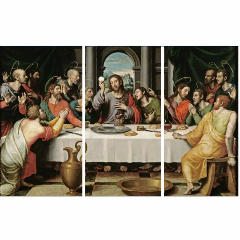 Рамку 3 шт. Тайная вечеря Иисуса Современный домашний декор Печать на холсте