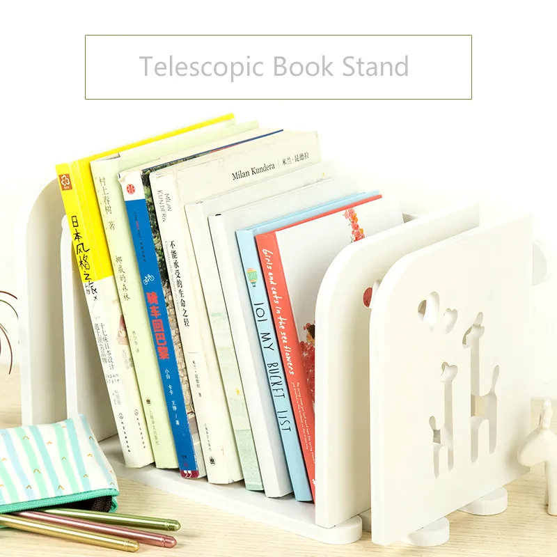 1 шт. креативная деревянная Выдвижная книжная полка складная для хранения