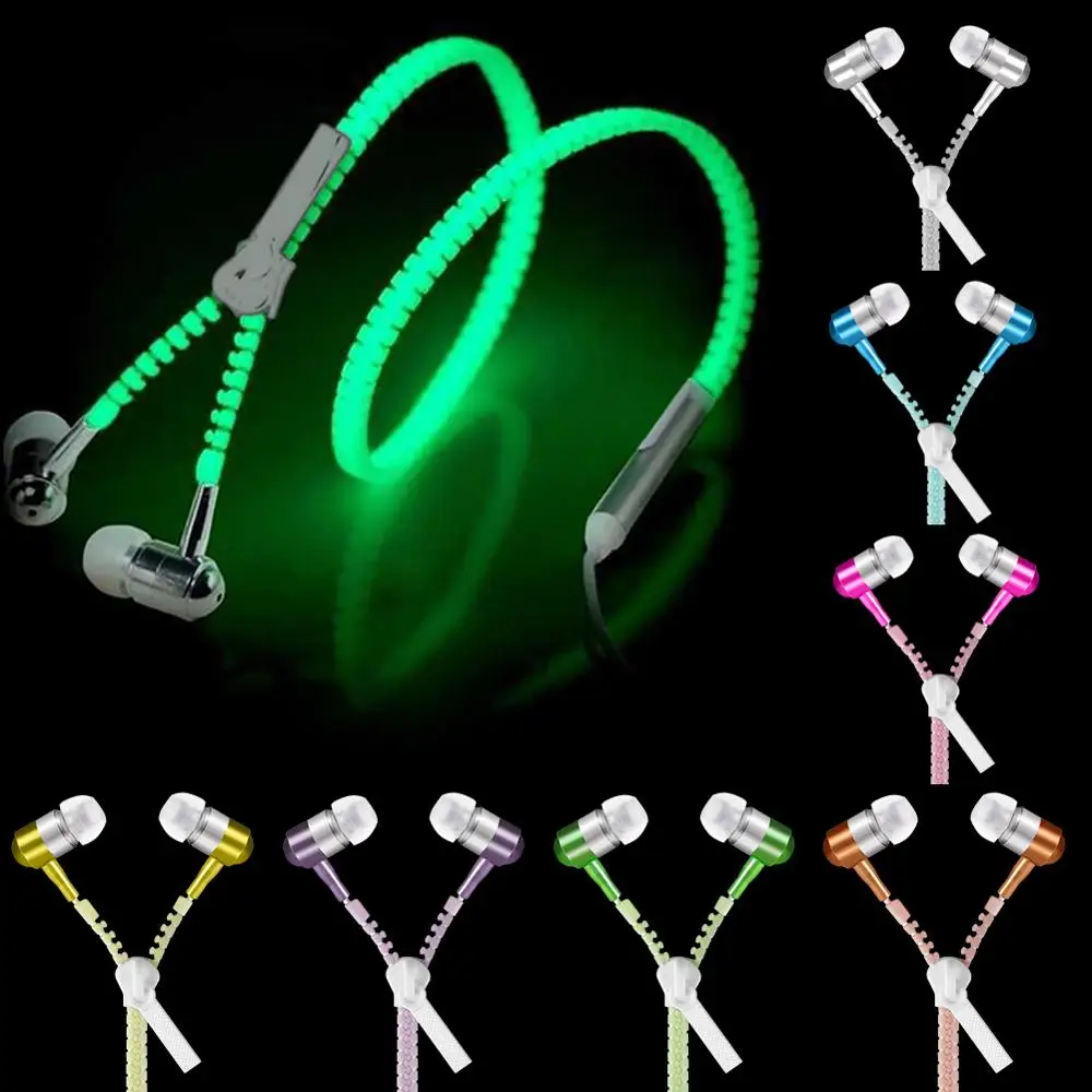 Полностью светящиеся стереонаушники гарнитура 3 5 мм металлические наушники на