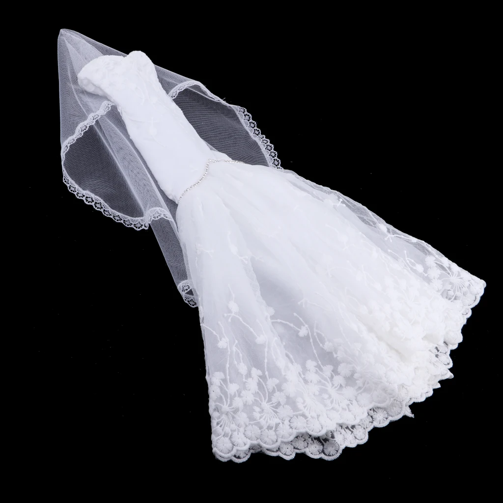 Вечернее платье + вуаль/платье для куклы вечернее юбка одежда аксессуары 1/3 BJD 60 см