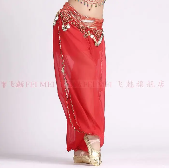 Женские шифоновые штаны для танца живота висячие кольца с внутренней подкладкой