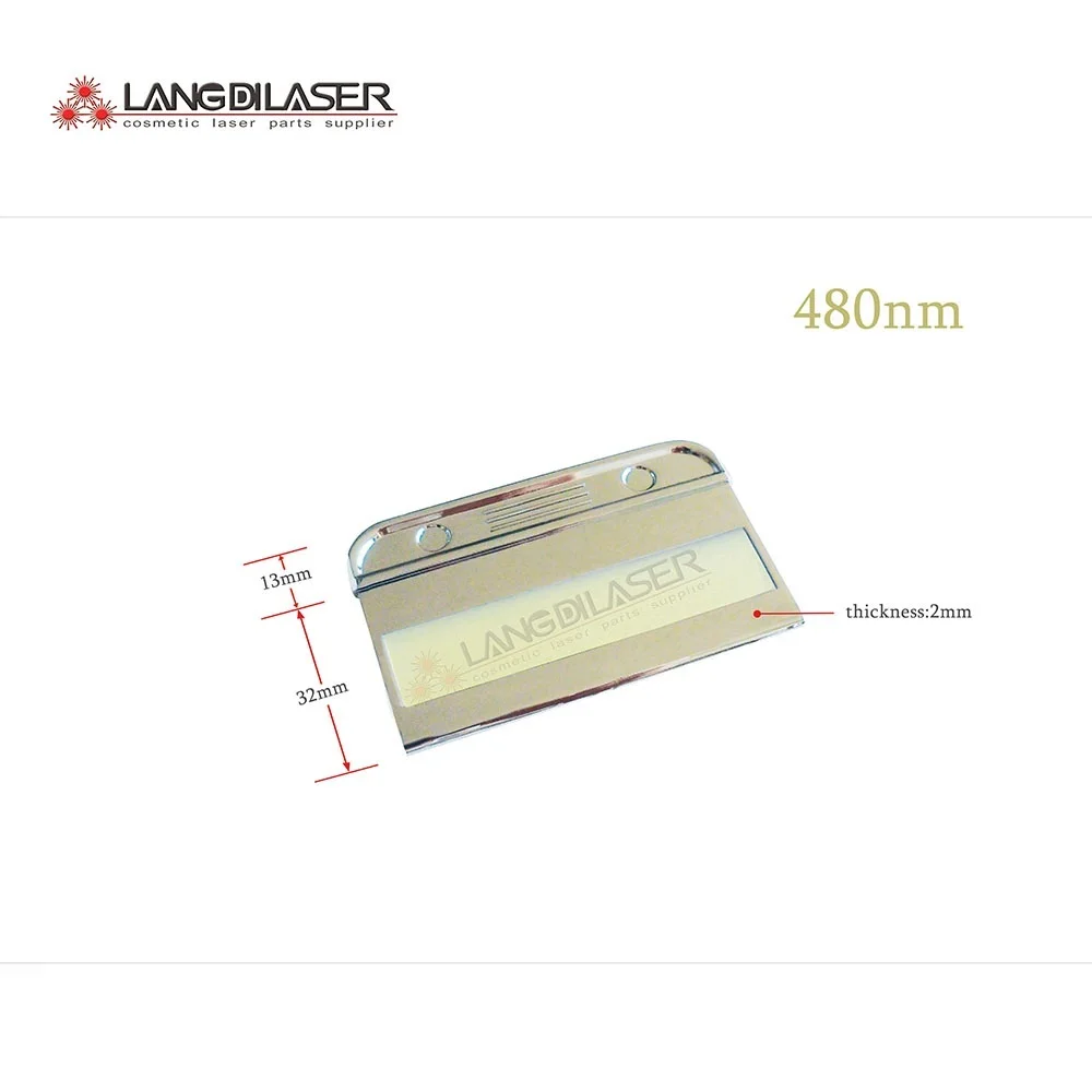 480nm IPL фильтр, размер окна: 68*15, оптический фильтр для IPL части руки
