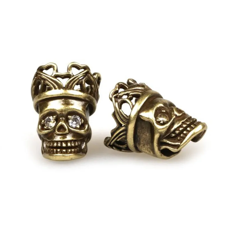 Винтажный стиль короны аксессуары в форме черепа DIY браслет для выживания