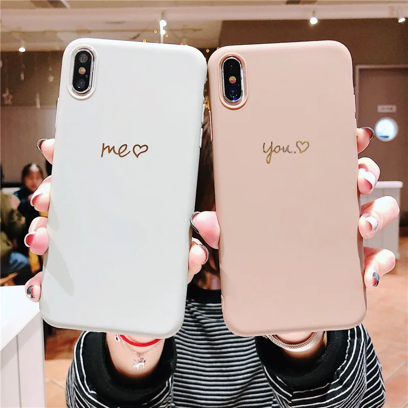 Роскошный силиконовый чехол для телефона Love iPhone 7 7Plus 6 Plus Fundas Shell S X XS XR Max |