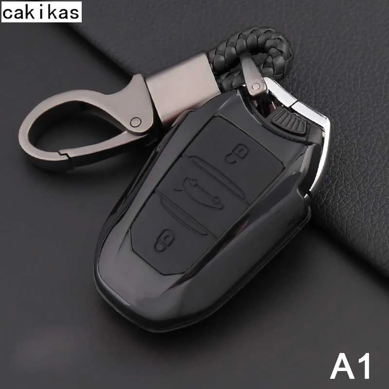 Углеродное волокно автомобильный чехол для ключей Citroen C4L кактус C5 C3 C6 C8 Picasso Xsara для peugeot 3008 308 RCZ 508 408 2008 выдвижной ключ