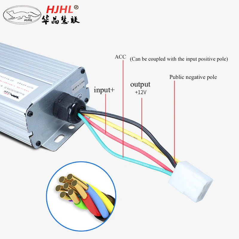 Высокое качество Электрический мотоцикл DC Давление снижение конвертер 48V60V72 V84V96