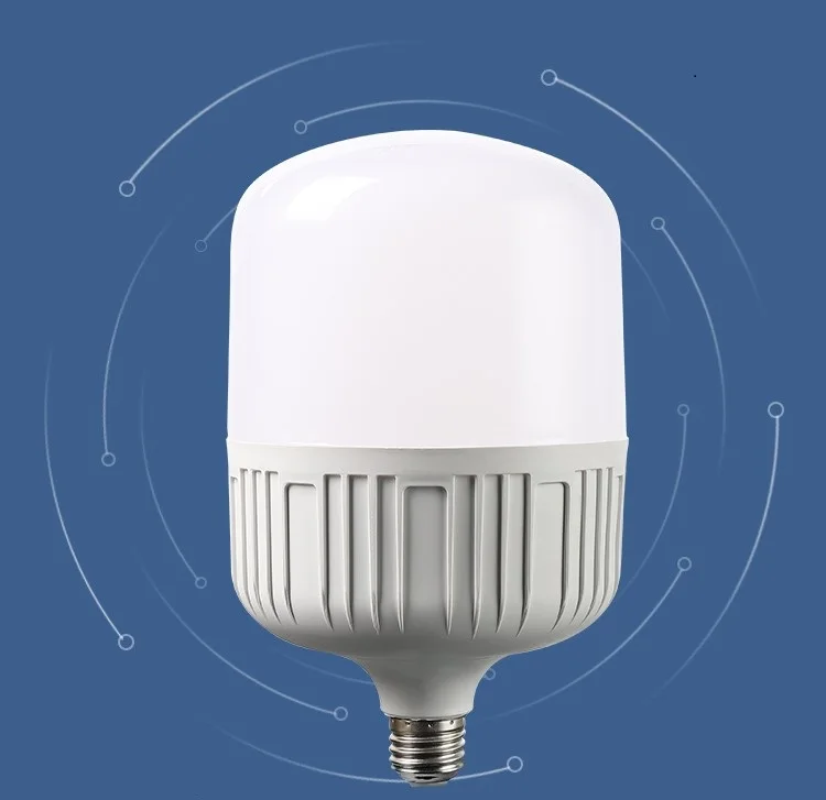 

LED bulb straight cylinder three-proof super-bright no stroboscopic factory building high power E27 screw energy-saving bulb