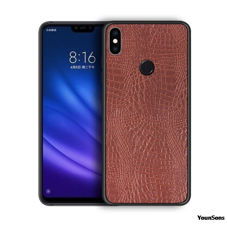 Новая модная Обложка на заднюю панель из искусственной кожи для Xiaomi Redmi 6A 6 Pro Note