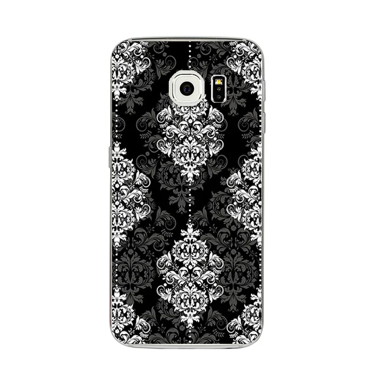 Силиконовый чехол s для Galaxy S6 Edge Plus чехол для телефона samsung Galaxy S6 оболочка для C5 C5Pro C5000 Чехол черный и белый узор