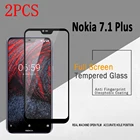 2 шт. полное покрытие закаленное стекло для Nokia 7,1 Plus Защитная пленка для экрана для Nokia 7,1 Plus X7 стекло