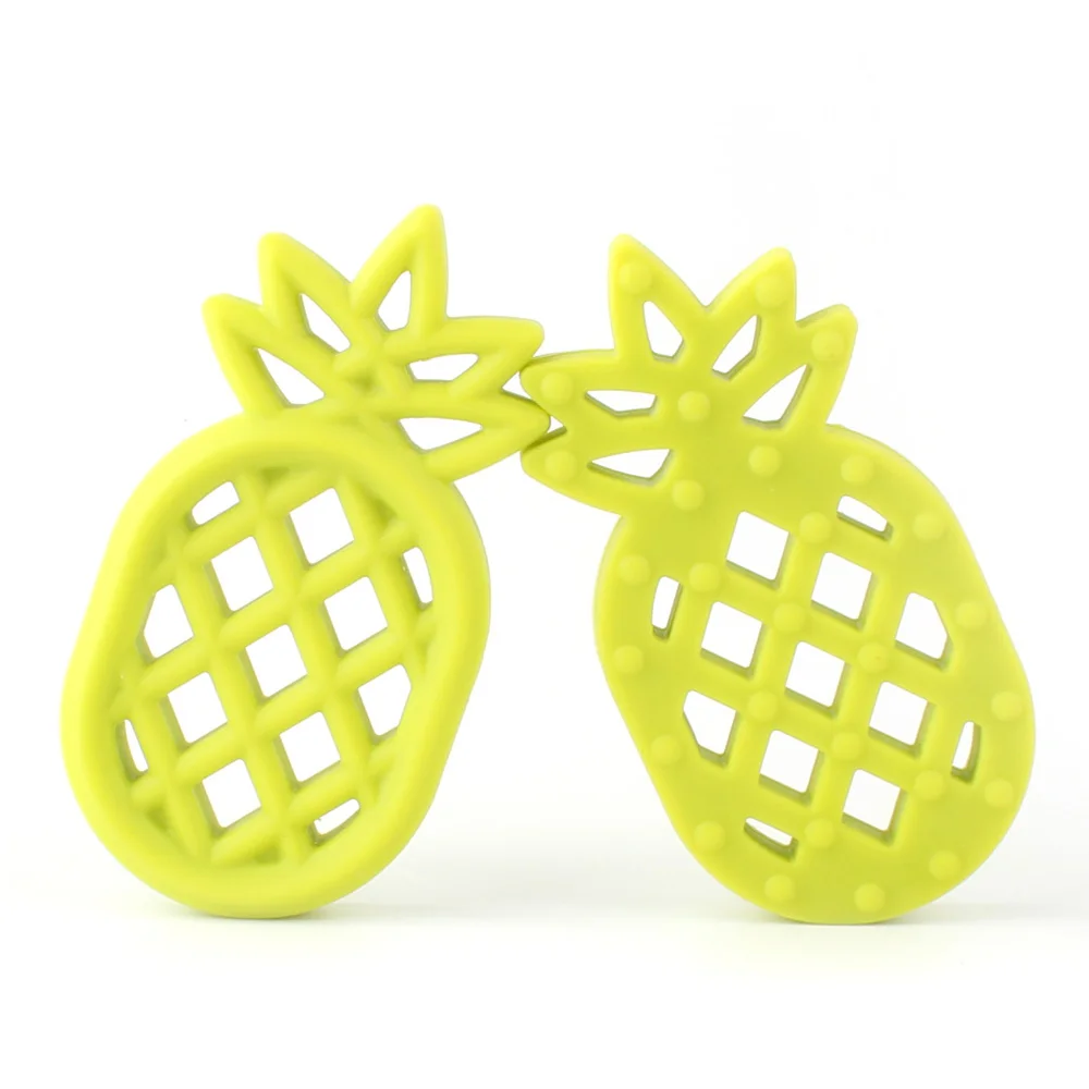 08 Chartruese Keep& grown ананас Силиконовые Прорезыватели бусы, не содержат Бисфенол А подарок бижутерия соска зажимы пустышка цепь ребенок Mordedor De силикон - Цвет: 08 Chartruese