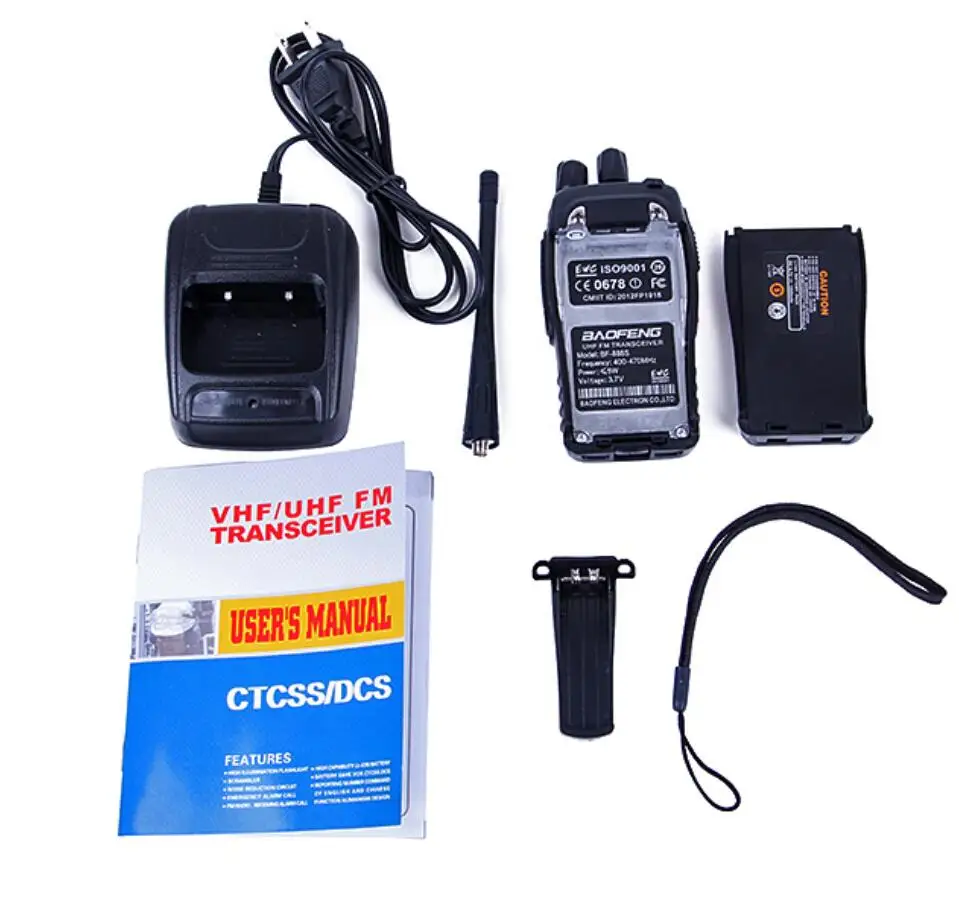 4 шт. Baofeng BF-888S Двухканальные рации 5 Вт UHF 400-470 мГц ручной Портативный CB
