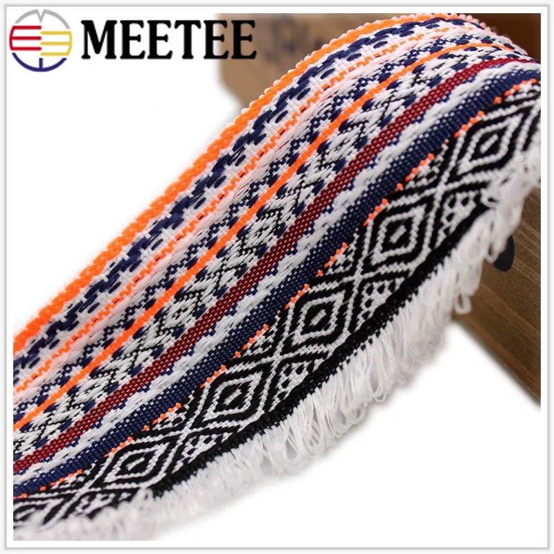Meetee, 20 ярдов/партия, 2,5 см, лента, вышитая, этническая, Ретро стиль, кружево, аксессуары, сделай сам, ручная работа, сценическое украшение одежды ZK5117